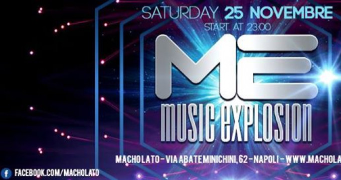 ME music explosion , Sabato 25 Novembre , Macho Lato