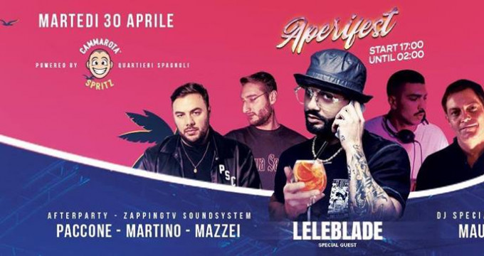 Aperifest at Club Partenopeo - martedì 30 aprile @Club Partenopeo -  30/04/2019 - Napoli - NapoliNight - Eventi e news nelle discoteche e locali  notturni di Napoli e provincia.